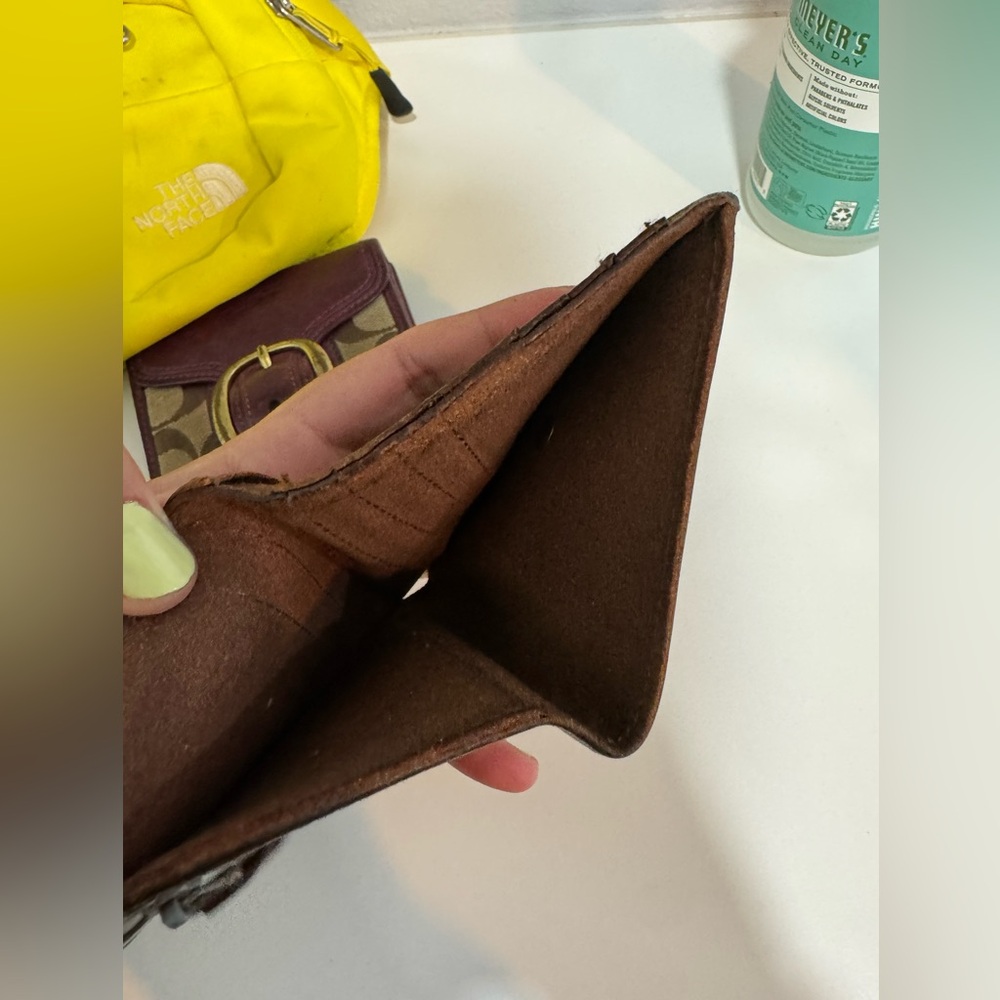 Madewell leather colorblock envelope wallet - Picture 4 of 6